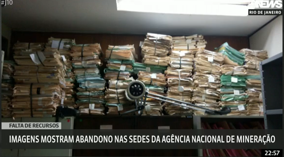 Imagens mostram abandono nas sedes da Agência Nacional de Mineração