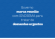 Governo marca reunião com SINDSEMA para tratar de demandas urgentes
