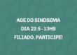 CONVOCAÇÃO AGE –  DIA 22 DE MAIO, ÀS 13H